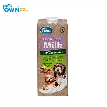 【PetsOWN派澳鮮】澳洲寵物專屬牛奶1000ml(8入組) 成幼犬專用