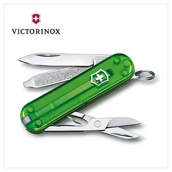 VICTORINOX 瑞士維氏 Classic Colors 系列 透色經典7用瑞士刀款 58mm（10款）0.6223.T 透青綠