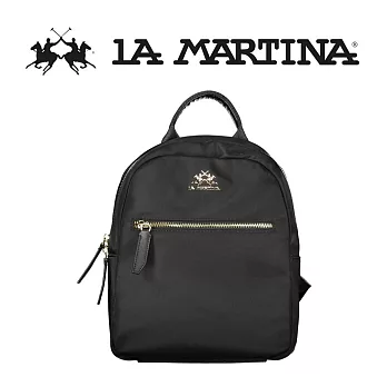 【LA MARTINA】限量2折 頂級金標後背包時尚流行款 LMZA01189T 全新專櫃展示品(黑色)