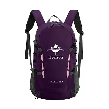 【Horizon 天際線】終極版 冒險家登山後背包 Adventurer 40L｜腰扣、胸扣、防雨罩、側袋 (多色任選) 羅蘭紫