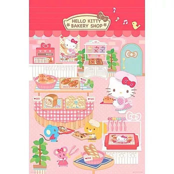 【台製拼圖】三麗鷗-HELLO KITTY 甜心麵包屋 1000片盒裝拼圖 HP01000-177