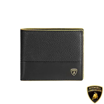 【Automobili Lamborghini】限量2折 頂級義大利小牛皮8卡皮夾 全新專櫃展示品(LBPU00128M)