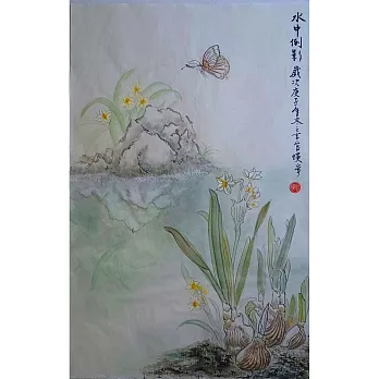 【玲廊滿藝】官瑛-水中倒影74x46cm