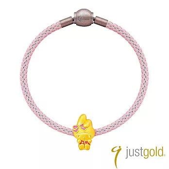 【Just Gold 鎮金店】三麗鷗抱抱系列 黃金串珠(Melody)