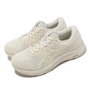 Asics 慢跑鞋 GEL-Contend 8 D 寬楦 女鞋 米白 入門款 運動鞋 亞瑟士 1012B561200