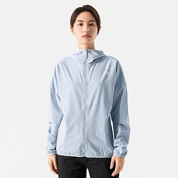 The North Face W NEW ZEPHYR WIND JACKET - AP 女防風防曬防潑水連帽外套-藍-NF0A7WCPI0E XL 藍色