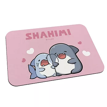 【Shahimi 胖鯊魚鯊西米】軟式珪藻土地墊 珪藻土 地墊 鯊魚 鯊西米 (60*40*0.5cm) 親密臉頰