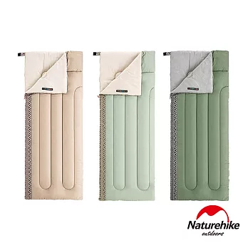 Naturehike L150質感圖騰透氣可機洗信封睡袋 標準款 2入組 粉綠*2