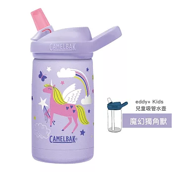 CAMELBAK 350ml eddy+ KIDS 兒童多水不鏽鋼保溫保冰瓶 奇幻獨角獸ˇ