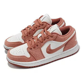 Nike Wmns Air Jordan 1 Low SE 玫瑰粉 白 女鞋 帆布 休閒鞋 AJ1 FN3722-801