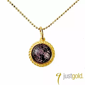 【Just Gold 鎮金店】紫醉金迷(新) 黃金吊墜(不含鍊)