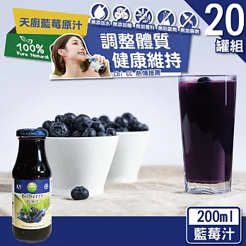 【天廚】NFC100%天然藍莓汁原汁20瓶原箱(200ml/瓶)