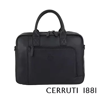 【Cerruti 1881】限量2折 義大利頂級小牛皮公事包/斜背包 全新專櫃展示品(CECA06226M)