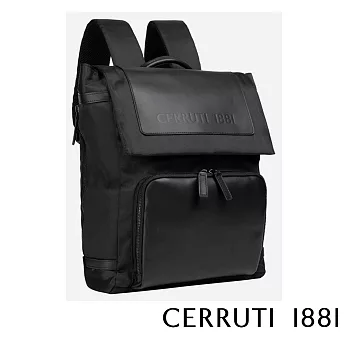 【Cerruti 1881】限量2折 義大利頂級後背包 全新專櫃展示品(黑色 CEZA06276N)