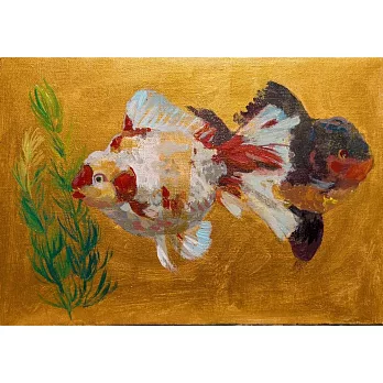 【玲廊滿藝】胡令豪-金魚21x29.5cm