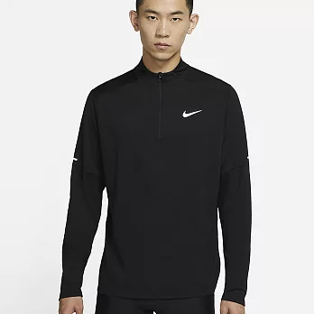 NIKE AS M NK DF ELMNT TOP HZ 男長袖上衣-黑-DD4757010 L 黑色