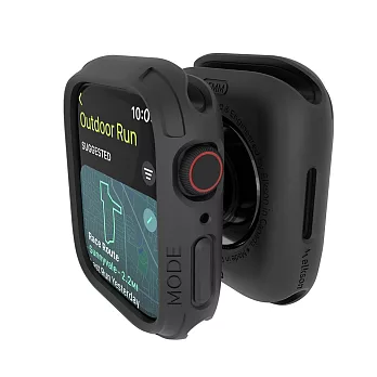 Elkson Apple Watch Series 9/8/7 Quattro 2.0 軍規級防水耐震保護殼-45mm (5色) 神秘黑