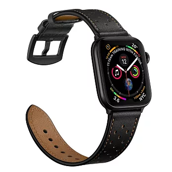 MIFA Apple Watch  Hybrid Sport 混合運動皮革錶帶/ Classic Leather 經典皮革錶帶(42/44/45/49mm) 經典皮革錶帶-紳士黑