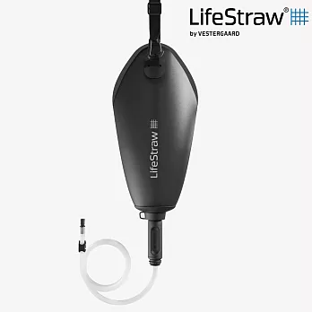 LifeStraw Peak 頂峰軟式水袋 3L｜深灰 (過濾髒水 濾水 淨水 露營 健行 旅遊 野外求生)