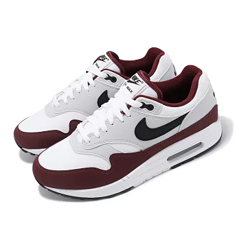 Nike 休閒鞋 Air Max 1 男鞋 女鞋 白 紅 Dark Team Red 氣墊 經典 運動鞋 FD9082-106