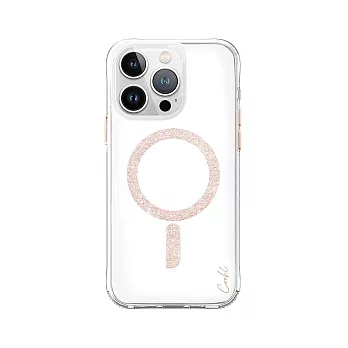 UNIQ iPhone 15 Pro COEHL Glace 質感磁吸防摔手機殼 玫金  (附拭鏡布) 玫金