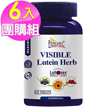 (6入團購) 愛司盟 舒視明葉黃素草本錠-純素(60錠/瓶)