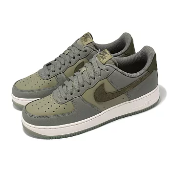 Nike 休閒鞋 Air Force 1 07 LV8 男鞋 綠 灰 AF1 皮革 FJ4170-002