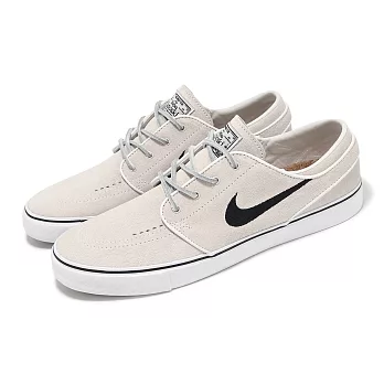 Nike 滑板鞋 SB Zoom Janoski OG+ 男鞋 女鞋 米白 黑 麂皮 運動鞋 休閒鞋 FD6757-100