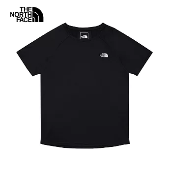 The North Face W REAXION S/S TEE 2.0 - AP 女短袖上衣-黑-NF0A8825JK3 L 黑色