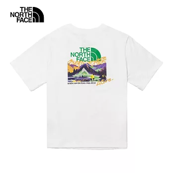 The North Face W IWD SS TEE - AP 女短袖上衣-白-NF0A88G7FN4 L 白色