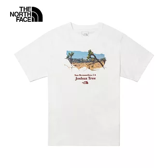 The North Face M PWL JOSHUA TREE EMB SS TEE - AP 男短袖上衣-白-NF0A88GJFN4 L 白色