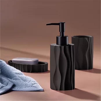 《KELA》Merida洗手乳罐 | 按壓瓶 分裝瓶 乳液瓶 沐浴乳罐 - 黑200ml