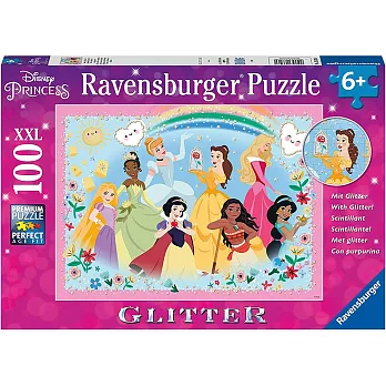 德國Ravensburger維寶拼圖 迪士尼公主 閃亮版(100P)