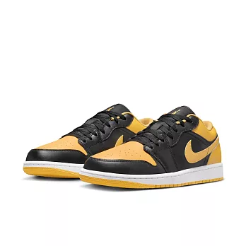 NIKE AIR JORDAN 1 LOW男籃球鞋-黑黃-553558072 US9 黑色