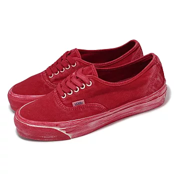 Vans 休閒鞋 Authentic Reissue 44 男鞋 紅 帆布 水洗 華夫格 板鞋 VN000CQACHK