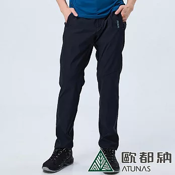 【ATUNAS 歐都納】男款彈性休閒長褲A8PAEE03M/透氣/防曬/彈性* M 黑