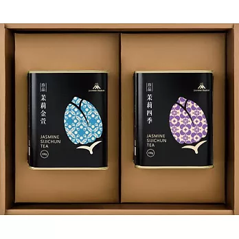 【花壇鄉農會】珍品茉莉賞茶禮盒(金萱100g+四季100g)