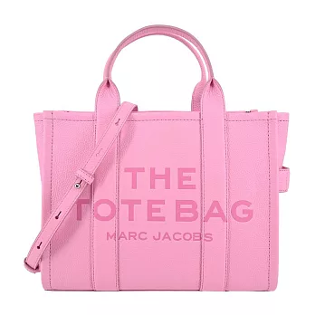 MARC JACOBS The Leather TOTE 皮革兩用托特包-小 螢光粉