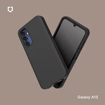 犀牛盾 Samsung Galaxy A15(4G/5G) (6.5吋) SolidSuit 經典防摔背蓋手機保護殼 - 經典黑