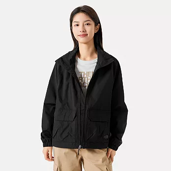 The North Face W HERITAGE WIND JACKET - AP 女風衣外套-黑-NF0A87W9JK3 L 黑色