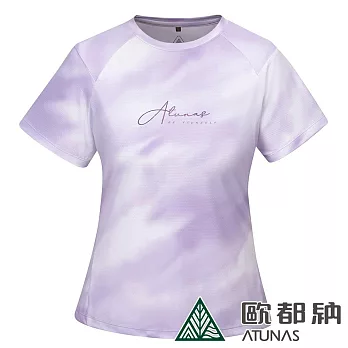 【ATUNAS 歐都納】女款吸濕排汗短袖T恤A8TS2413W/防曬透氣快乾/大尺碼* M 漸層紫