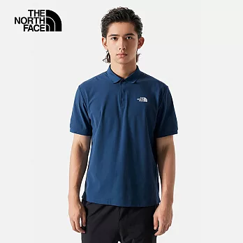 The North Face M LW PIQUE POLO - AP 男短袖POLO-藍-NF0A87W2HDC XL 藍色