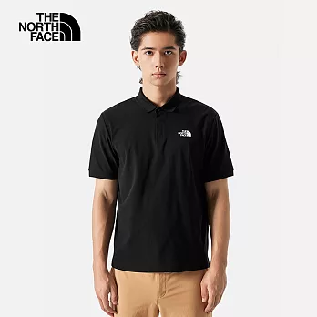 The North Face M LW PIQUE POLO - AP 男短袖POLO-黑-NF0A87W2JK3 XL 黑色