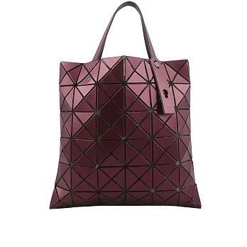 ISSEY MIYAKE BAO BAO Lucent 6x6 金屬感設計托特包 (酒紅色)