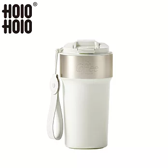 【HOLOHOLO】LATTE CUP 2.0 陶瓷保溫拿鐵吸管杯（500ml／3色） 霧面白