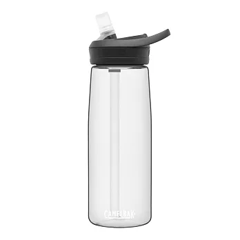 【美國 CamelBak】750ml eddy+多水吸管水瓶RENEW -  晶透白