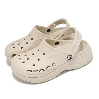 Crocs 洞洞鞋 Baya Platform Clog 女鞋 冬日白 貝雅雲彩克駱格 厚底 增高 卡駱馳 20818611S