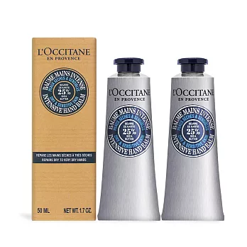 L’OCCITANE 歐舒丹 乳油木密集修護手膜霜(50ml)X2-公司貨