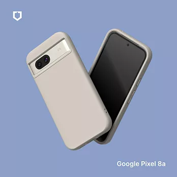 犀牛盾 Google Pixel 8a SolidSuit 經典防摔背蓋手機保護殼 - 貝殼灰