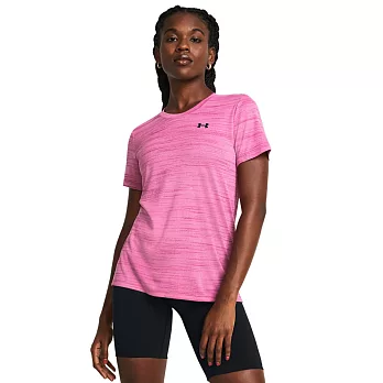 Under Armour 女 Tiger 短T-Shirt-粉-1384222-686 L 粉紅色